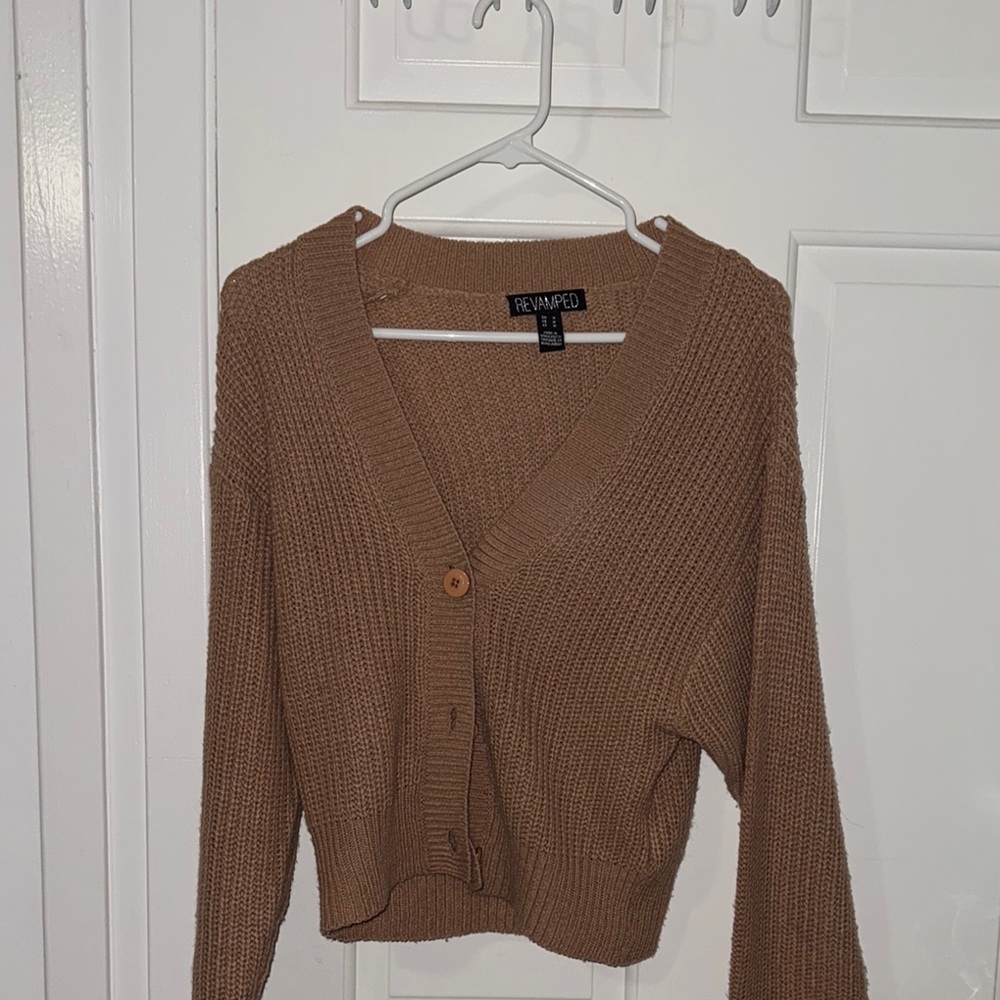Revamped Women's Tan Sweater